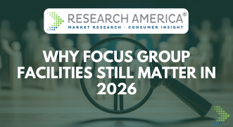 Professional focus group facility for modern market research with participants and observation room
